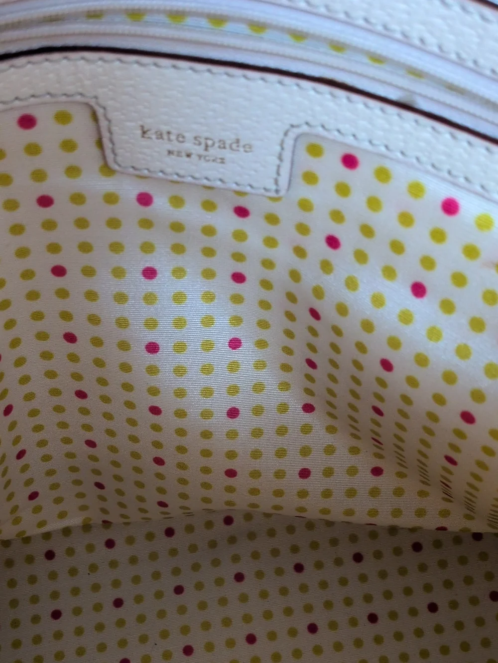 White Kate Spade New York Wellesley Maeda handbag
